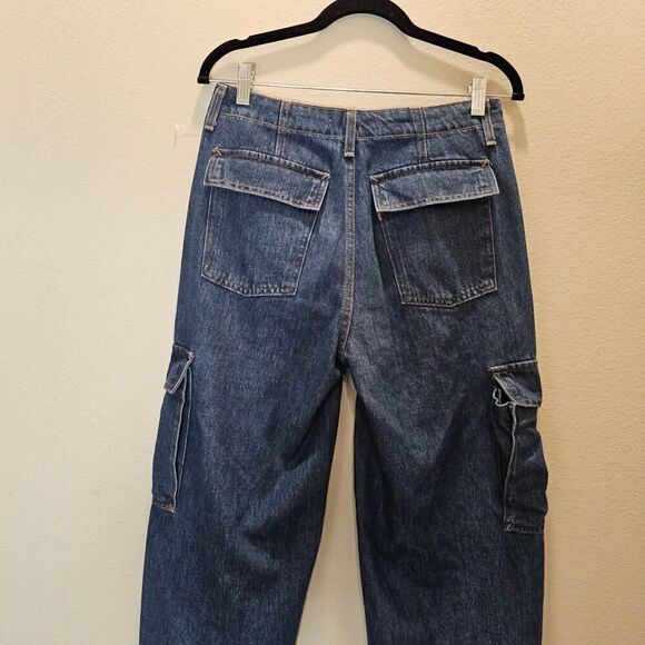 Levi's Women's '94 Baggy Cargo Drawstring Jeans Size 26 - Picture 6 of 10